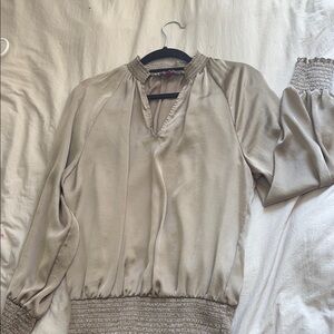 Blouse elegant satin beige. Size S